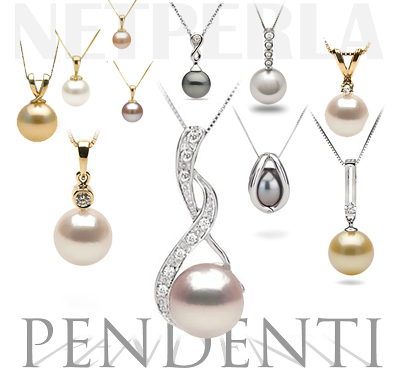 Pendenti con perle | Ciondoli con perle | perle coltivate | pendenti e catenine con perle